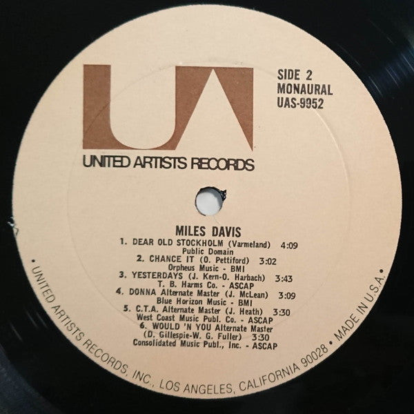 Miles Davis : Miles Davis (2xLP, Comp, Mono)