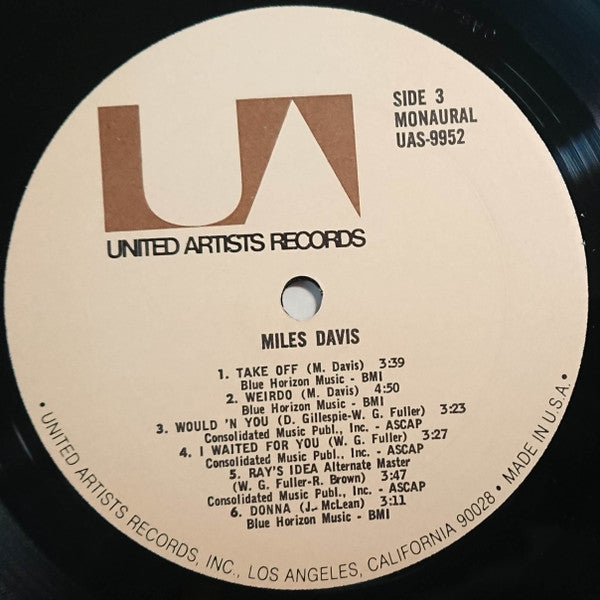 Miles Davis : Miles Davis (2xLP, Comp, Mono)