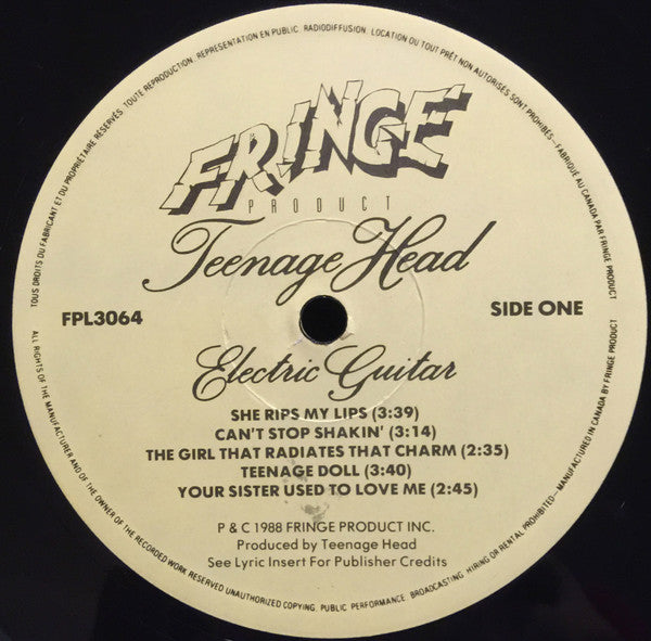 Teenage Head : Electric Guitar (LP)