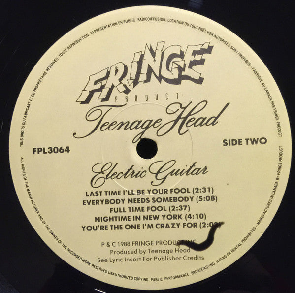 Teenage Head : Electric Guitar (LP, Album)