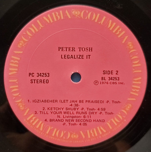 Peter Tosh : Legalize It (LP, Album)