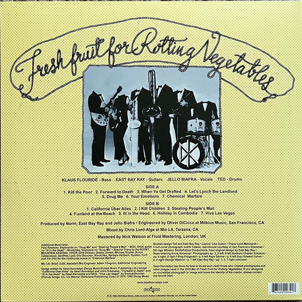 Dead Kennedys : Fresh Fruit For Rotting Vegetables (2022 Mix) (LP, Album, RM, Gat)
