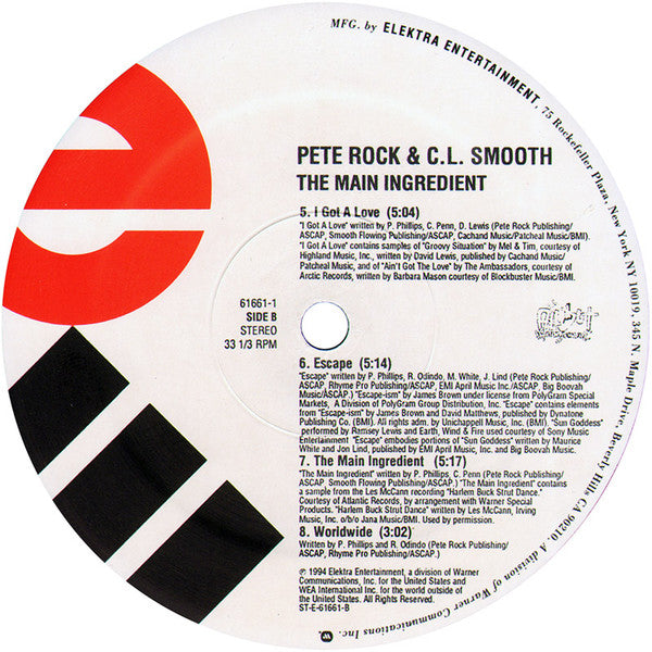 Pete Rock & C.L. Smooth : The Main Ingredient (2xLP, Album)
