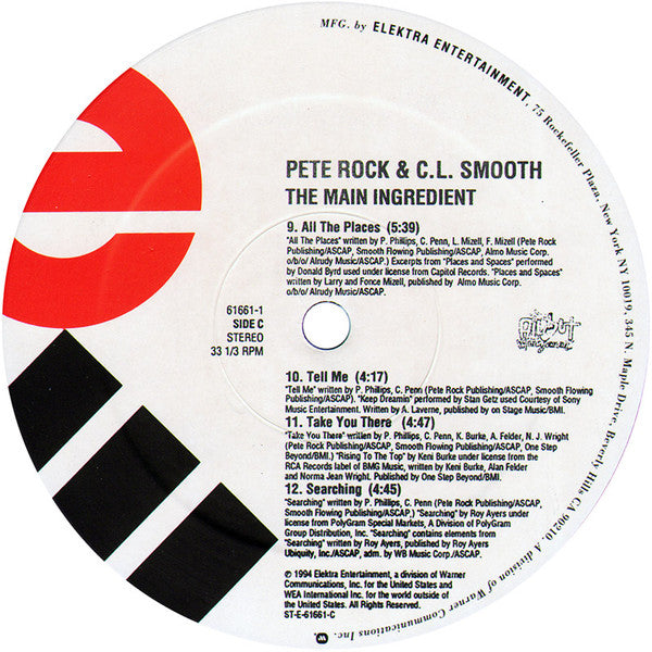 Pete Rock & C.L. Smooth : The Main Ingredient (2xLP, Album)