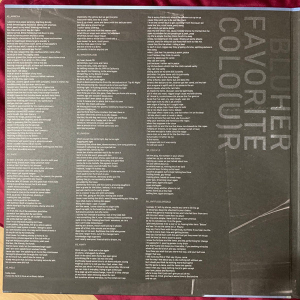 Blu (2) : Her Favorite Colo(u)r (LP, Album, Club, RE, RM, Blu)