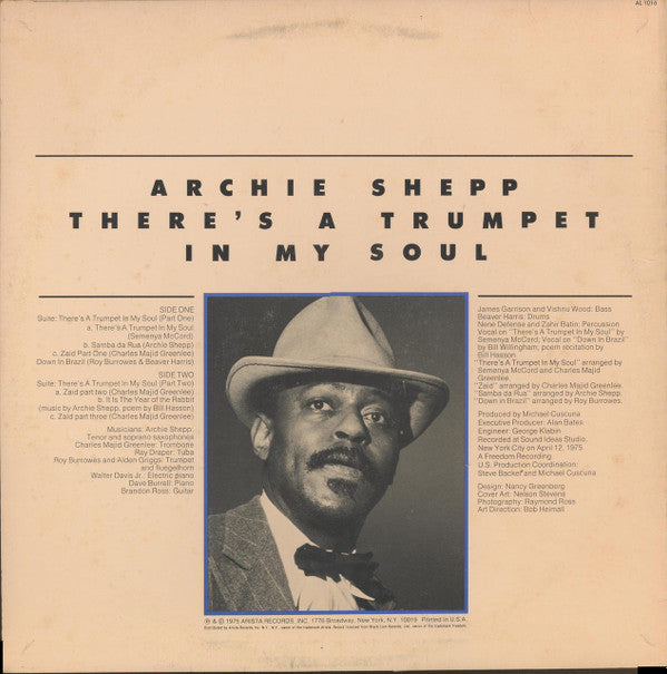 Archie Shepp : There's A Trumpet In My Soul (LP, Album)