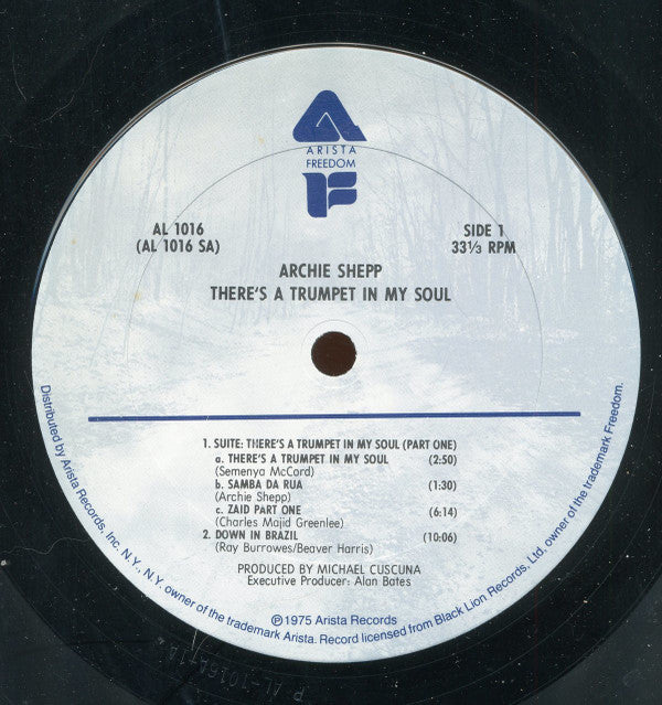 Archie Shepp : There's A Trumpet In My Soul (LP, Album)