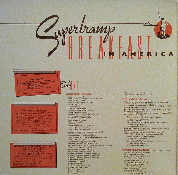 Supertramp : Breakfast In America (LP, Album, RE, RM, Gat)