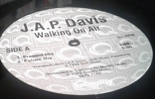 J.A.P. Davis / Project P. : Walking On Air / Time After Time (12")