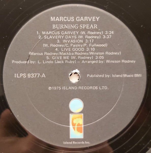 Burning Spear : Marcus Garvey (LP, Album, San)