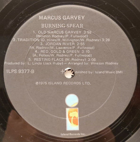Burning Spear : Marcus Garvey (LP, Album, San)
