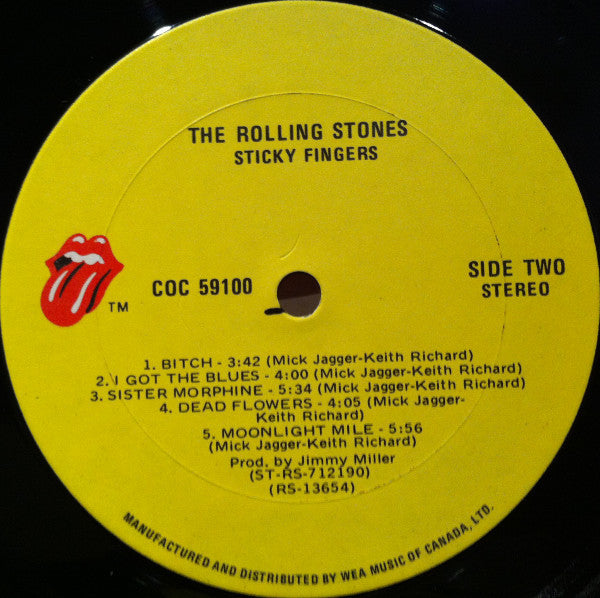 The Rolling Stones : Sticky Fingers (LP, Album, RE, Zip)