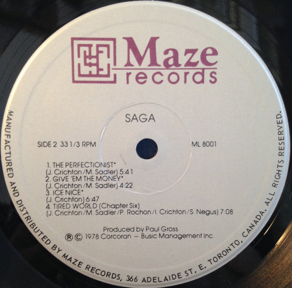 Saga (3) : Saga (LP, Album, RE, Par)