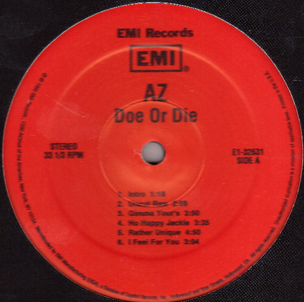 AZ : Doe Or Die (LP, Album)