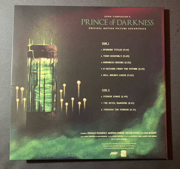 John Carpenter In Association With Alan Howarth : John Carpenter's Prince Of Darkness (Original Motion Picture Soundtrack) (LP, Album, RE, Eco)