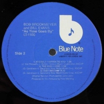 Bob Brookmeyer And Bill Evans : As Time Goes By (LP, Album, RE)