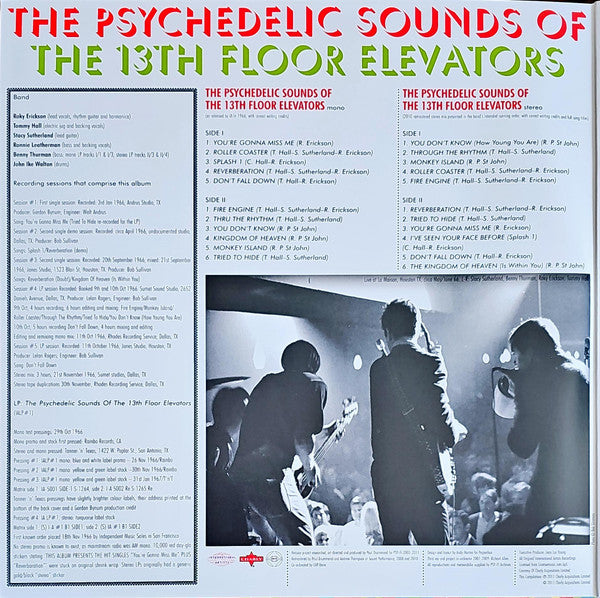 13th Floor Elevators : The Psychedelic Sounds Of The 13th Floor Elevators (LP, Album, Mono, RE, RM, Gre + LP, Album, RE, RM, )