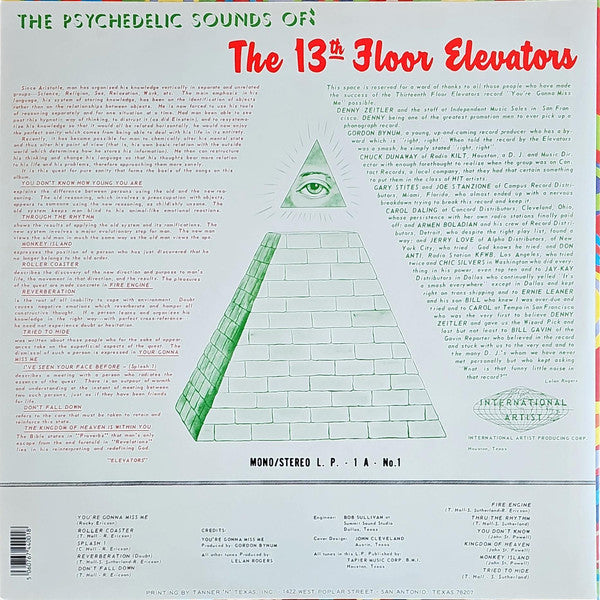 13th Floor Elevators : The Psychedelic Sounds Of The 13th Floor Elevators (LP, Album, Mono, RE, RM, Gre + LP, Album, RE, RM, )