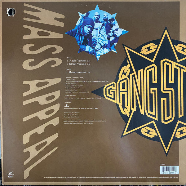 Gang Starr : Mass Appeal (12")