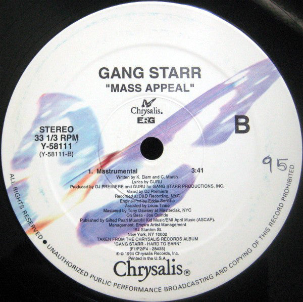 Gang Starr : Mass Appeal (12")