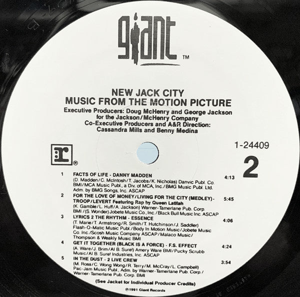 Various : Music From The Motion Picture New Jack City (LP, Comp)