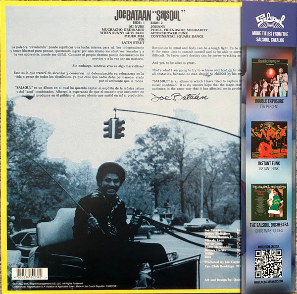 Joe Bataan : Salsoul (LP, Ltd, RE, Cle)