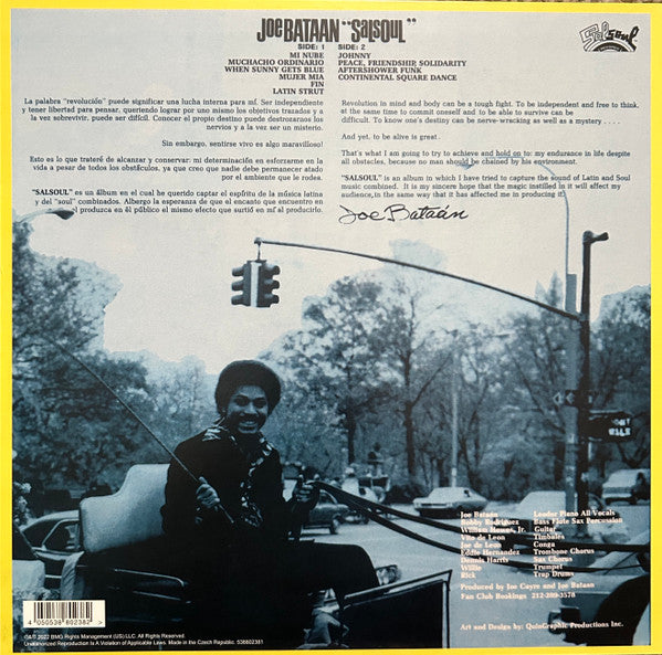 Joe Bataan : Salsoul (LP, Ltd, RE, Cle)