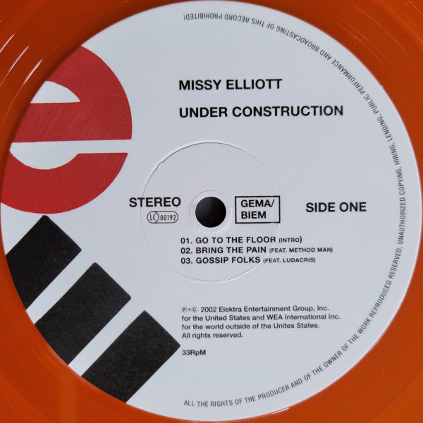 Missy Elliott : Under Construction  (2xLP, Album, Club, Ltd, RE, Ora)