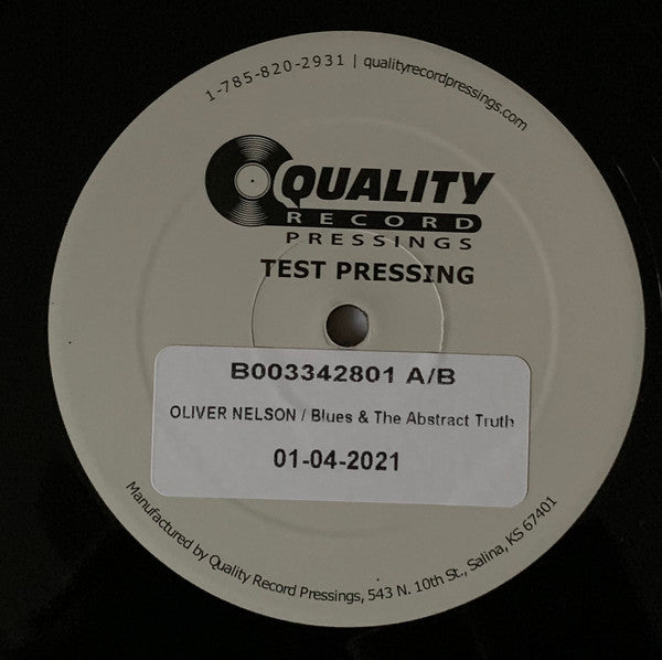 Oliver Nelson : The Blues And The Abstract Truth (LP, Album, RE, TP, 180)