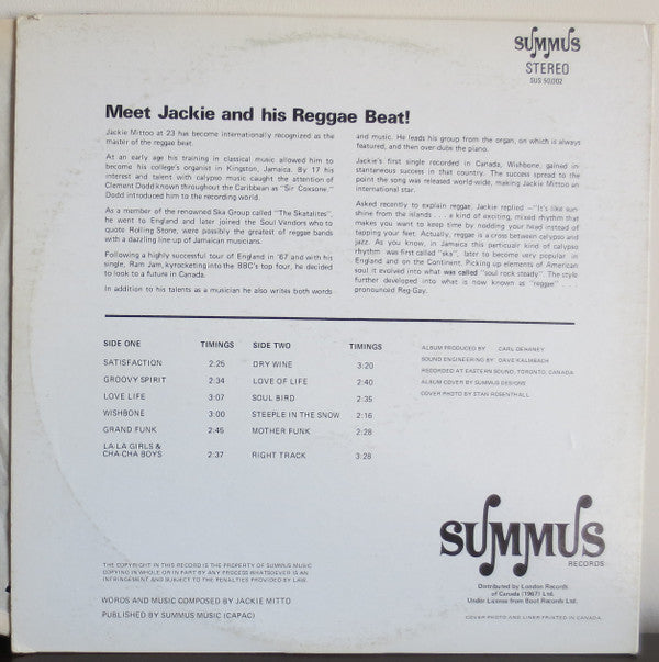 Jackie Mittoo : Wishbone (LP, Album)