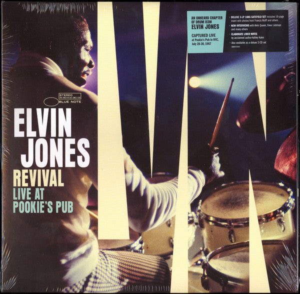 Elvin Jones : Revival (Live At Pookie's Pub) (3xLP, Album, 180)