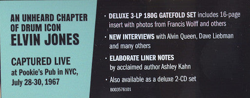Elvin Jones : Revival (Live At Pookie's Pub) (3xLP, Album, 180)