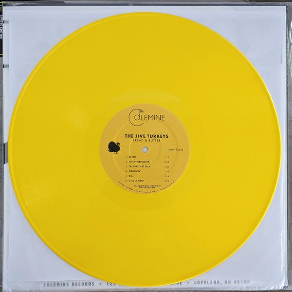 The Jive Turkeys : Bread & Butter (LP, Album, Ltd, RP, Yel)