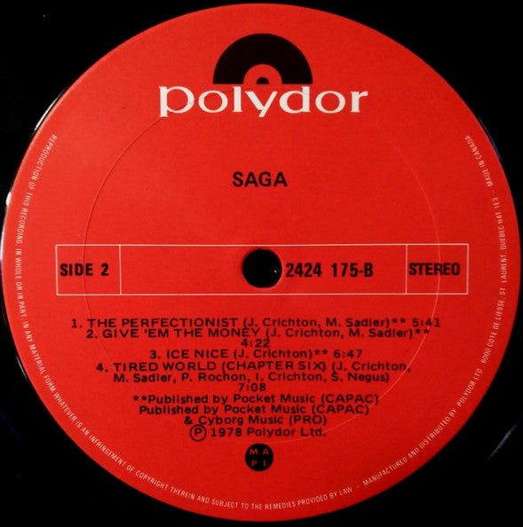 Saga (3) : Saga (LP, Album)