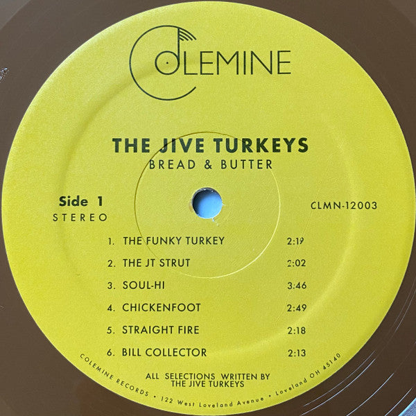 The Jive Turkeys : Bread & Butter (LP, Album, Ltd, RP, Bro)