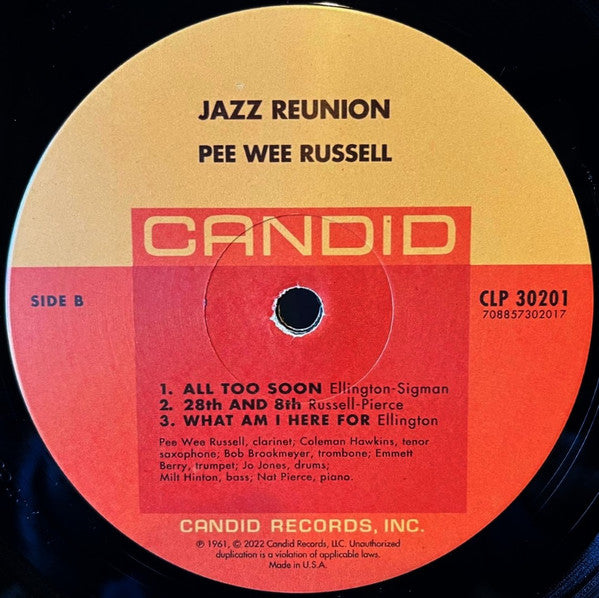 Pee Wee Russell And Coleman Hawkins : Jazz Reunion (LP, Album, RE, RM)