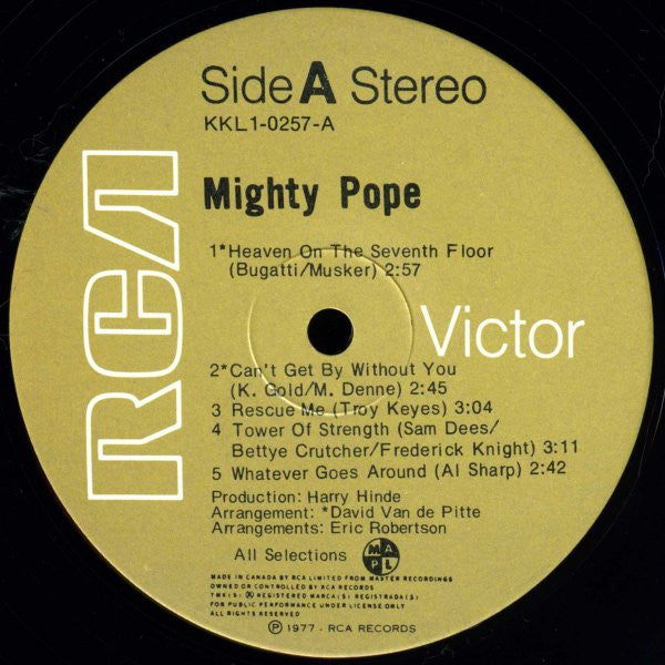 Mighty Pope : The Mighty Pope (LP, Album)