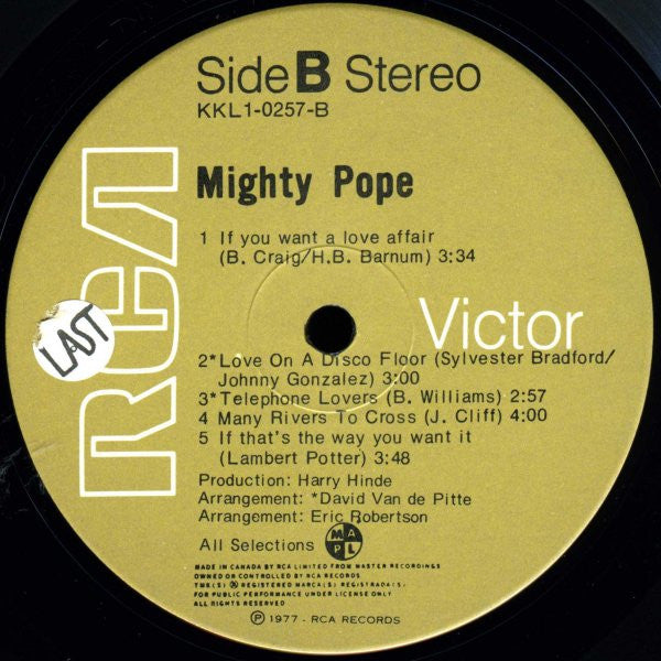 Mighty Pope : The Mighty Pope (LP, Album)
