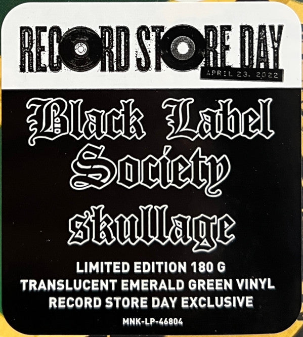 Black Label Society : Skullage (2xLP, RSD, Comp, Ltd, RE, Gre)