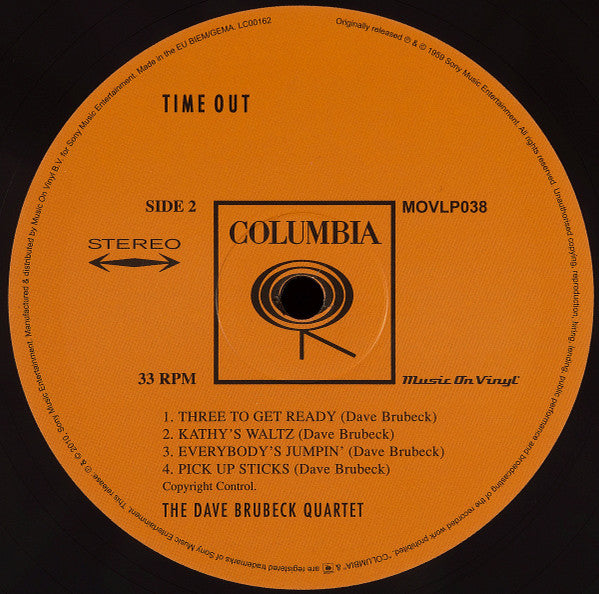 The Dave Brubeck Quartet : Time Out (LP, Album, RE, RM, 180)