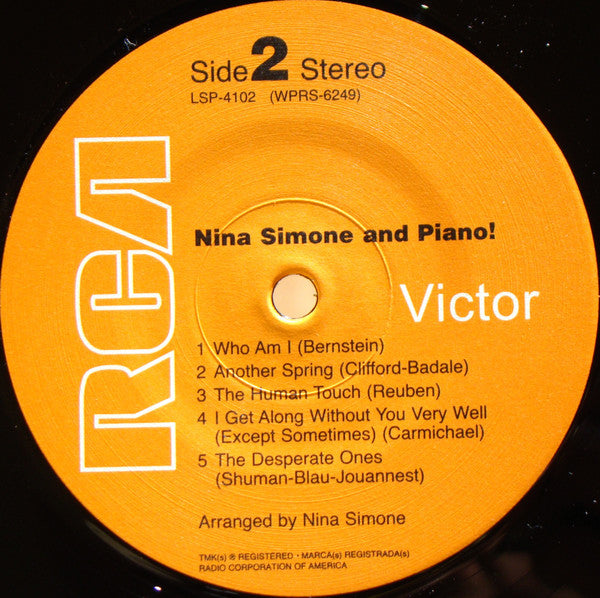 Nina Simone : Nina Simone And Piano ! (LP, Album, Ltd, RE, 180)