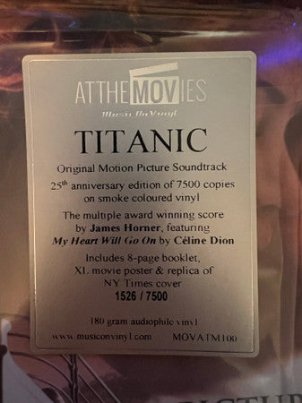 James Horner : Titanic (Music From The Motion Picture) (2xLP, Ltd, Num, RP, S/Edition, Smo)