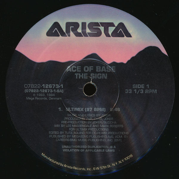 Ace Of Base : The Sign (12", Single)