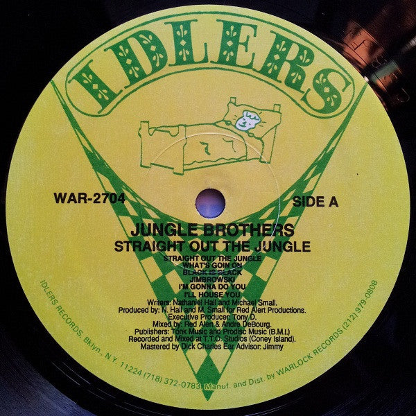 Jungle Brothers : Straight Out The Jungle (LP, Album, RE, Yel)