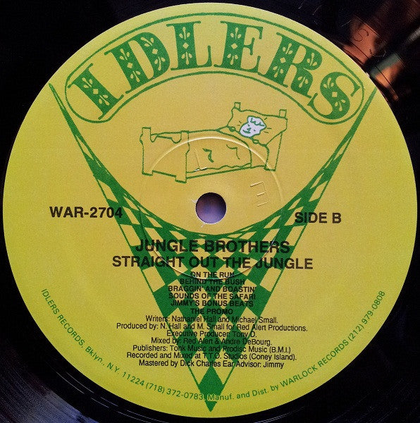 Jungle Brothers : Straight Out The Jungle (LP, Album, RE, Yel)