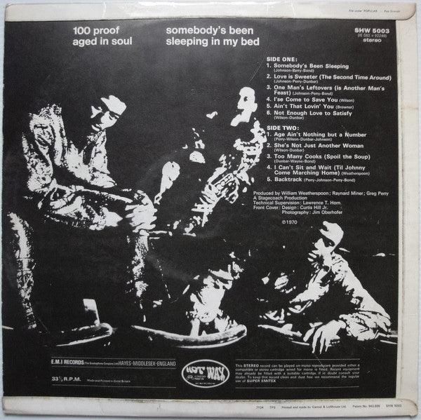 100 Proof Aged In Soul : Somebody's Been Sleeping In My Bed (LP, Album)