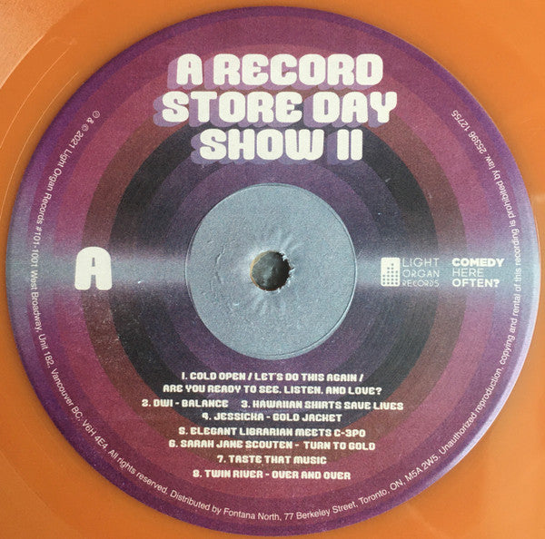 Various : Comedy Here Often? And Light Organ Records Present: A Record Store Day Show II (LP)