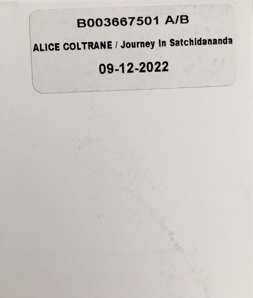 Alice Coltrane : Journey In Satchidananda (LP, Album, RE, TP)