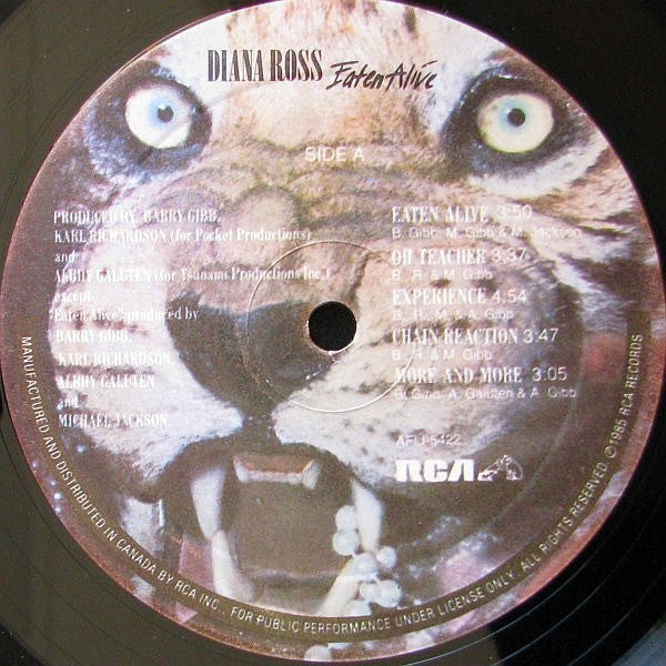 Diana Ross : Eaten Alive (LP, Album)