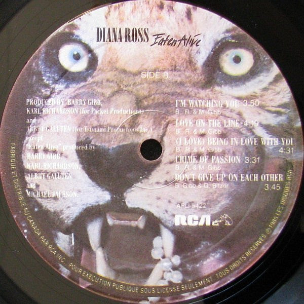 Diana Ross : Eaten Alive (LP, Album)